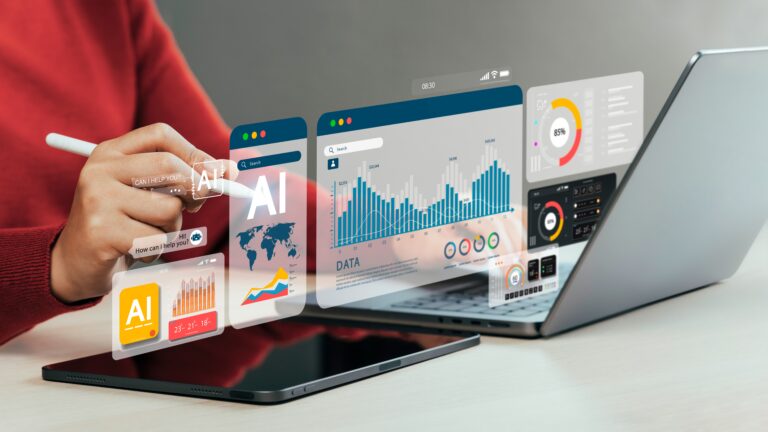 Business,People,Using,Website,Or,Ai,Software,Technology,Analyze,Data